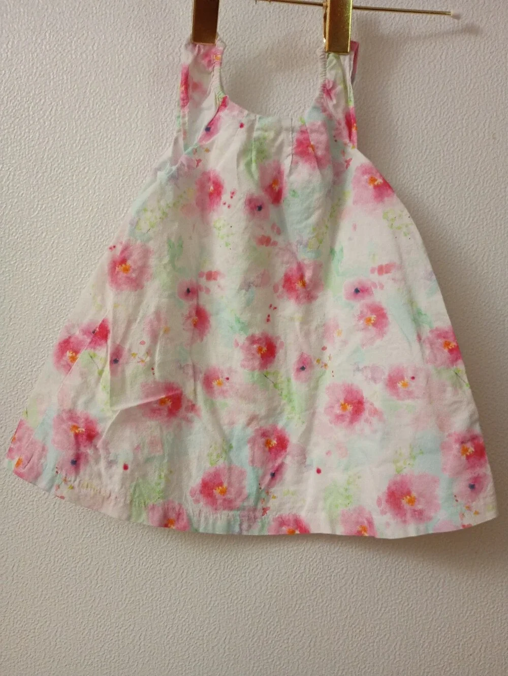 Maggie & Zoe Pastel Pink & Mint Floral Baby Dress